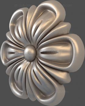 3D модель Цветок с прорезанными лепестками (STL)