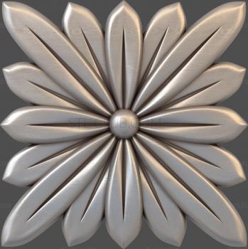 3D мадэль Квадратный цветок-2 (STL)