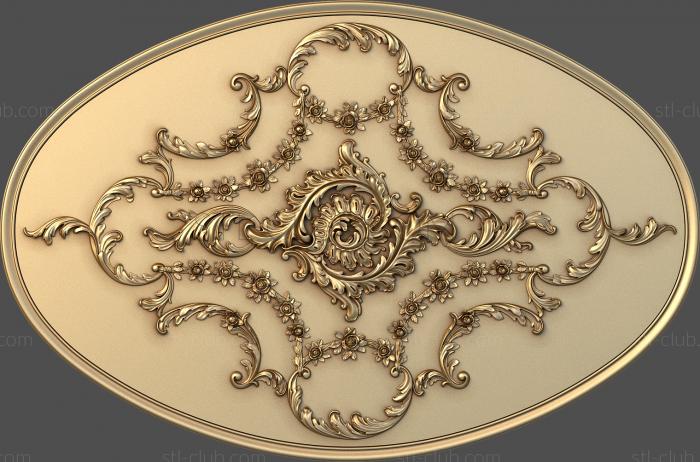 Розетки Vegetable openwork in an oval