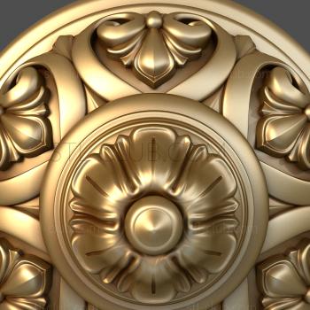 3D model Royal with carved lilies (STL)