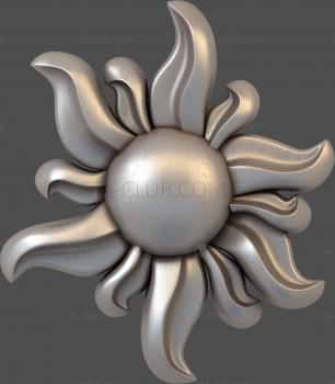 3D мадэль Веселое солнце (STL)