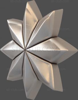 3D model Eight-pointed star (STL)