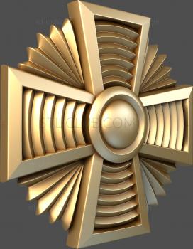 3D model Cross with stripes (STL)