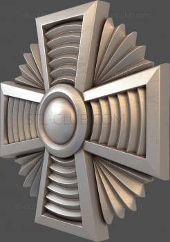 3D model Cross with stripes (STL)