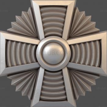 3D model Cross with stripes (STL)