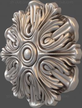 3D model Acanthus snowflake (STL)