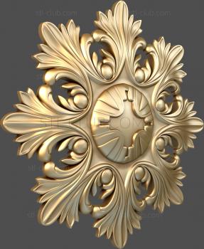 3D model Acanthus flower with a middle (STL)