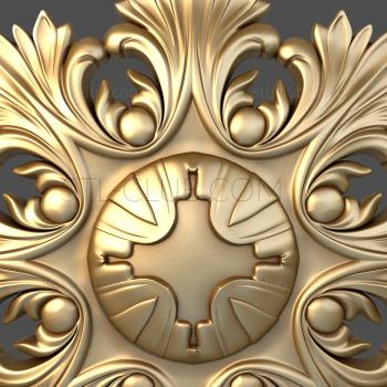 3D model Acanthus flower with a middle (STL)