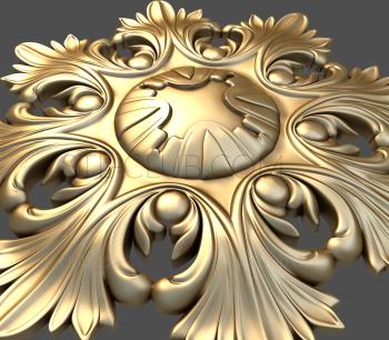 3D model Acanthus flower with a middle (STL)