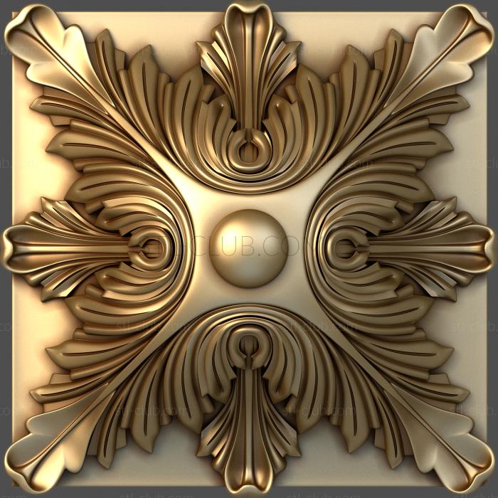 3D model Convex acanthus (STL)