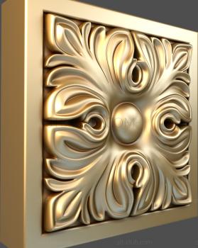 3D model Acanthus in a square (STL)