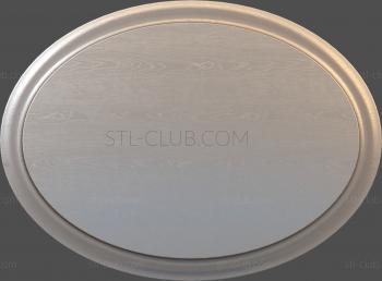 3D model Oval flat (STL)