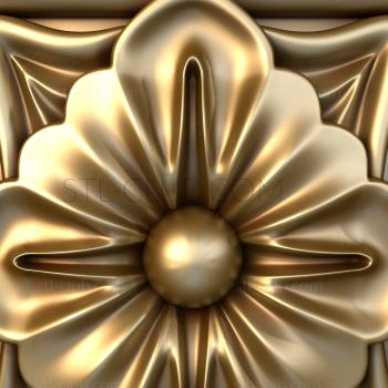 3D model A flower in a box (STL)