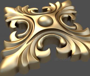 3D мадэль Ромб из листьев (STL)