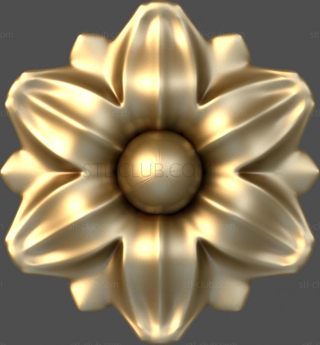 3D model Nightshade flower (STL)