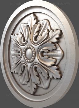 3D model Snowflake with beads (STL)