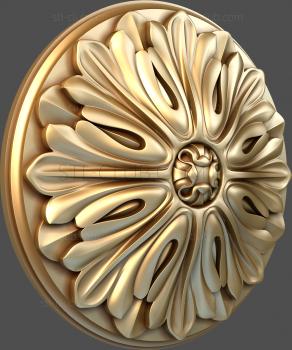 3D model Thistle carved (STL)