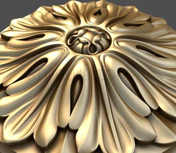 3D model Thistle carved (STL)