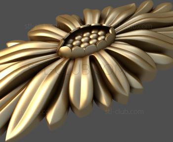 3D model Gerbera oval (STL)