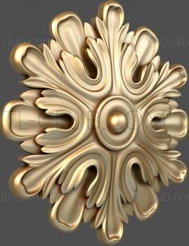 3D model Snowflake with petals-1 (STL)