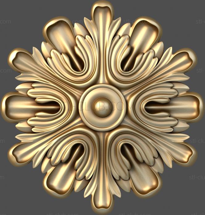 3D model Snowflake with petals (STL)