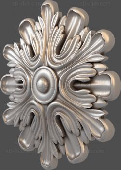 3D model Snowflake with petals (STL)