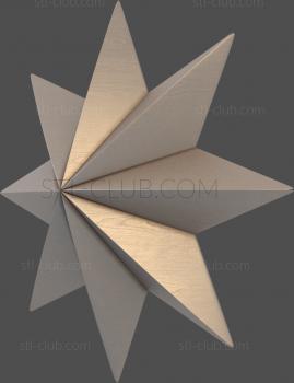 3D модель Восьмиконечная звезда (STL)
