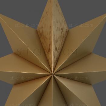 3D model Eight-pointed star (STL)