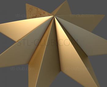 3D модель Восьмиконечная звезда (STL)