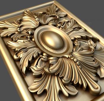 3D model Brooch with leaves (STL)