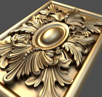 3D model Brooch with leaves (STL)