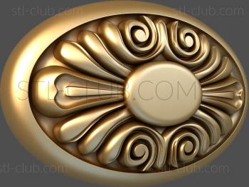 3D model Brooch with monogram (STL)