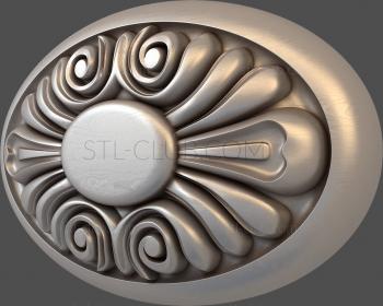 3D model Brooch with monogram (STL)