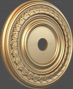 3D model A disk with an ornament (STL)