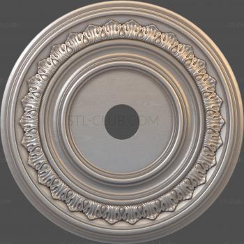 3D model A disk with an ornament (STL)