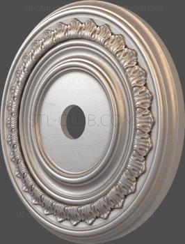 3D model A disk with an ornament (STL)