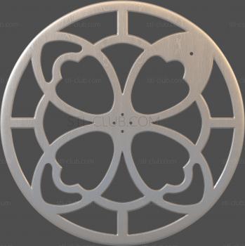 3D model Carved clover (STL)