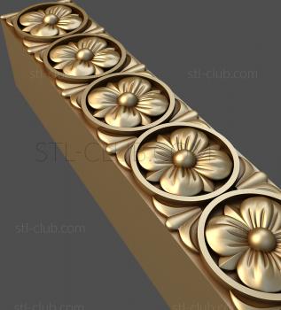 3D model Flower row (STL)