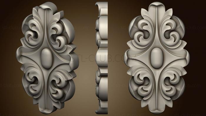 3D model Rosette with an oval in the center (STL)