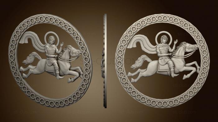 3D model Rosette Byzantine ornament (STL)