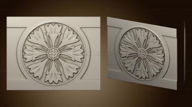 3D model Flower paneling1925 VERSION1 (STL)