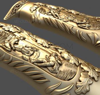 3D model 3d stl handle model for edged weapons (STL)