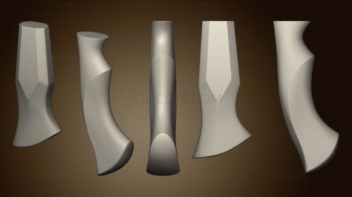 3D модель Две рукоятки ножа с гардами (STL)