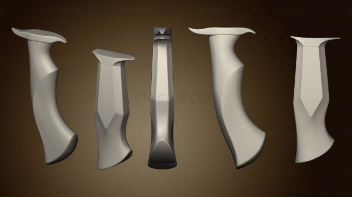 3D мадэль Две рукоятки ножа с гардами2 (STL)