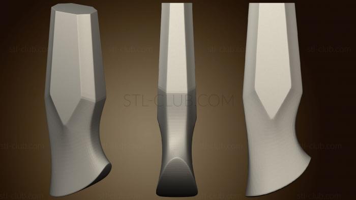 3D model Two knife handles with guards3 (STL)