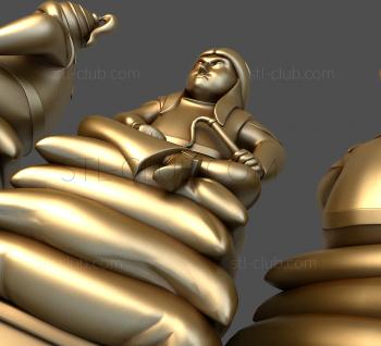 3D модель Монгольские вожди (STL)