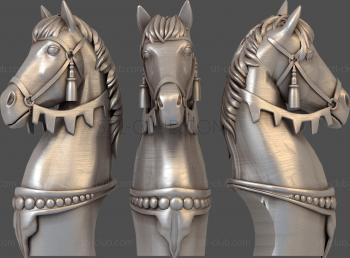 3D model Horse with harness (STL)