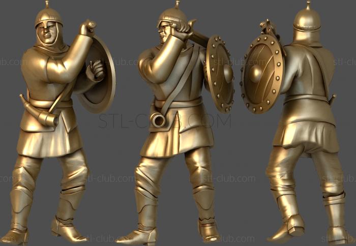 3D model Russian swordsmen (STL)