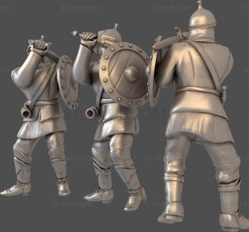 3D model Russian swordsmen (STL)