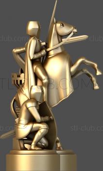 3D model Chess pieces Knights (STL)